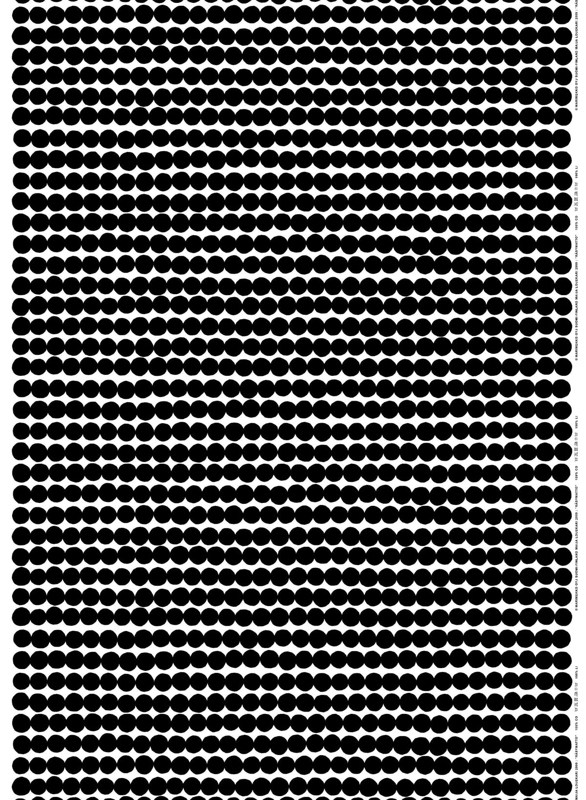 Oiva Räsymatto Dinner Plate | Black & White Dot Design