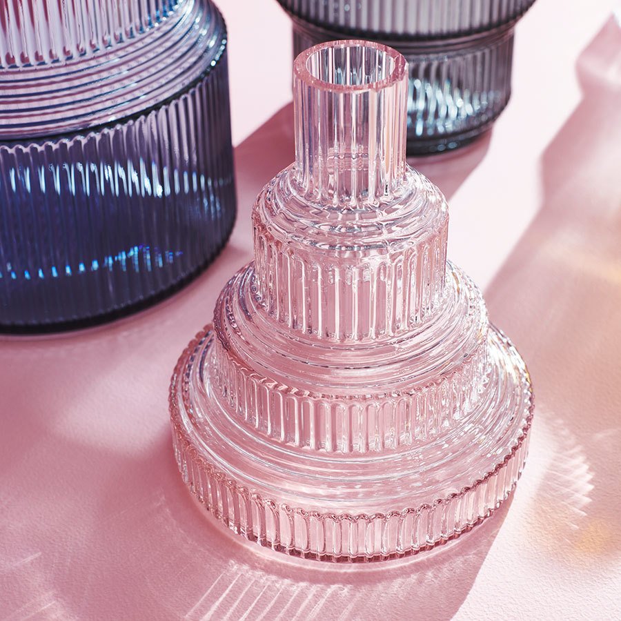 Kosta Boda Pavilion Small Vase | Light Pink