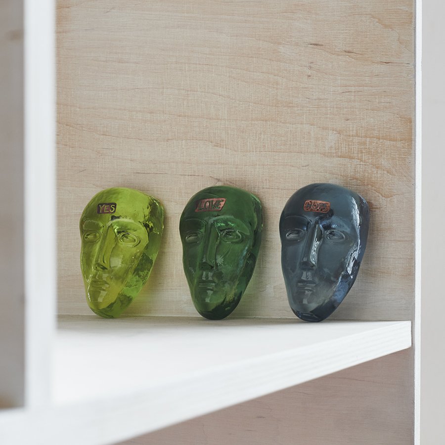 Kosta Boda Companion HOPE Glass Head Sculpture