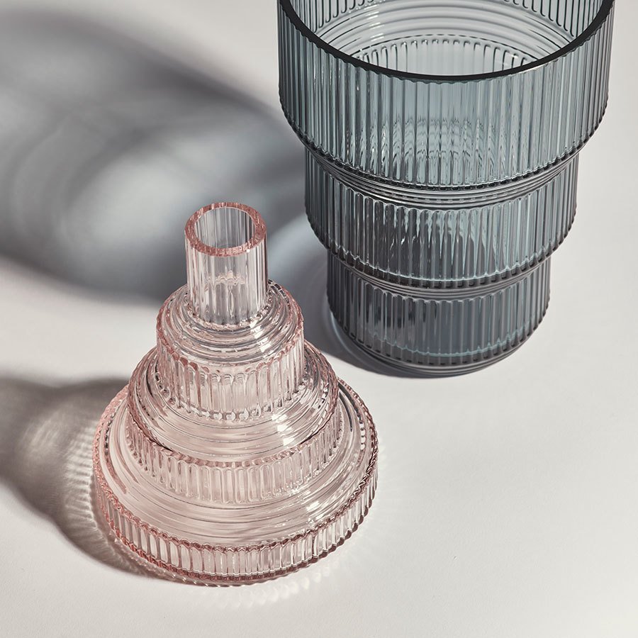 Kosta Boda Pavilion Small Vase | Light Pink