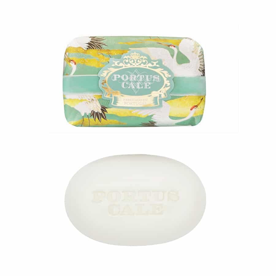 Portus Cale White Crane Bar Soaps Gift Set of 3 | Yuzu, Vetiver & Mandarin