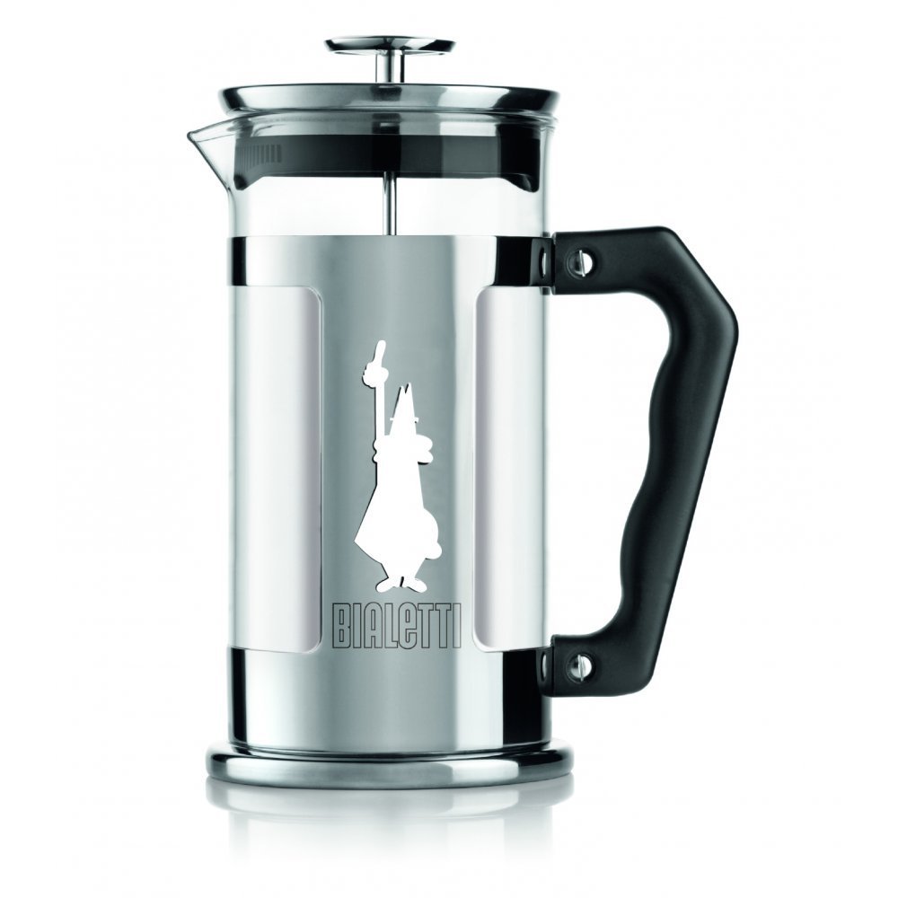 Bialetti Preziosa French Press Coffee Maker in Stainless Steel (8 Cups)