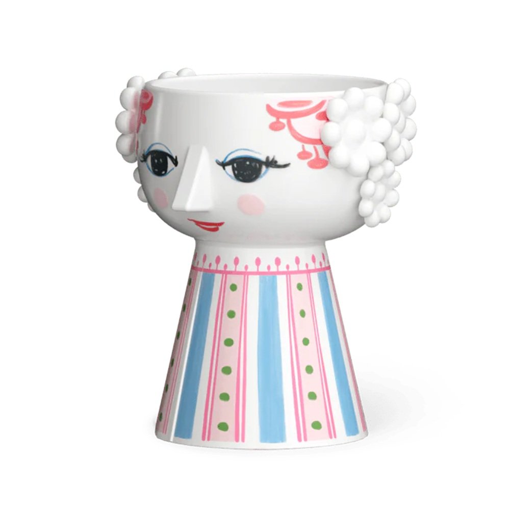 Bjørn Wiinblad Eva Candle Holder in Pink & Blue