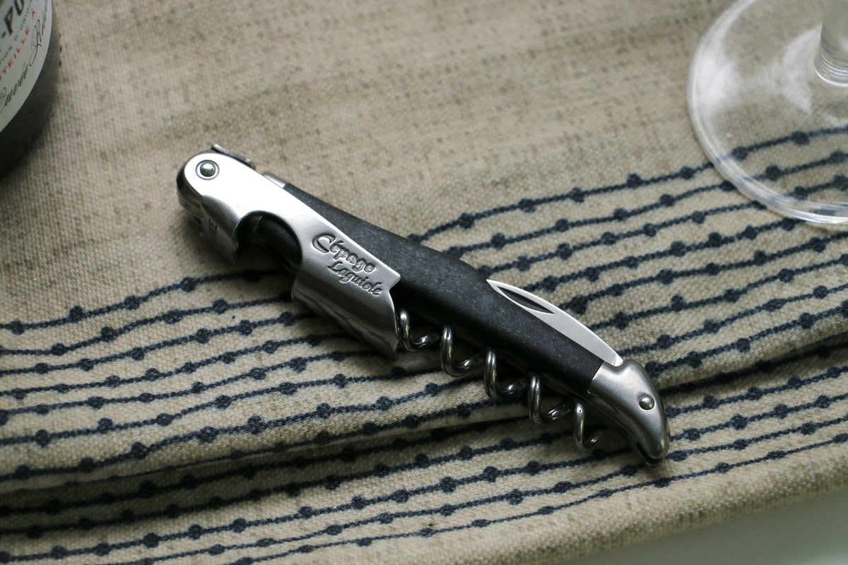 Andre Verdier Laguiole Corkscrew Cepage Debutant Waiter's Corkscrew Set | Basalte (Imitation)