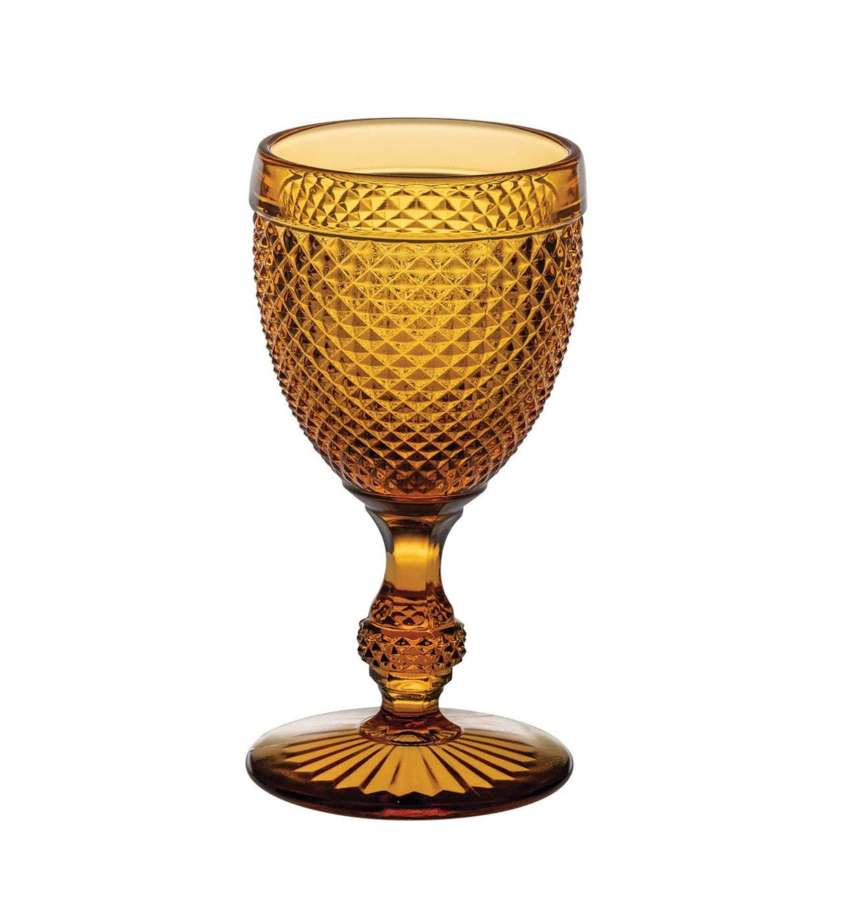 Bicos Ambar (Amber) Water Glass Goblet | Set of 4
