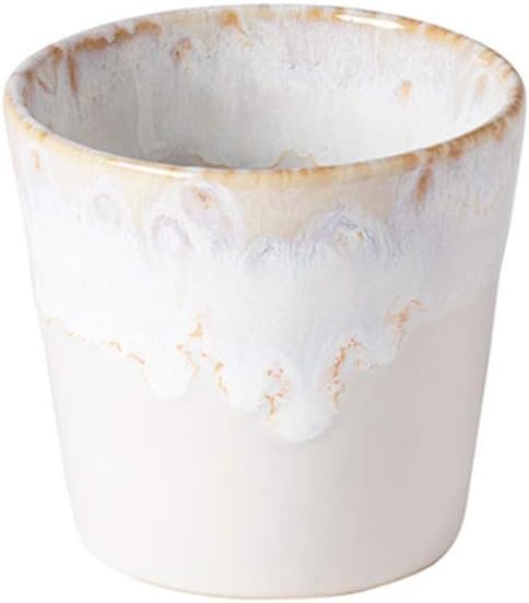 Stoneware Lungo Coffee Cups in a Wooden Box Grespresso Collection | White | Set of 8