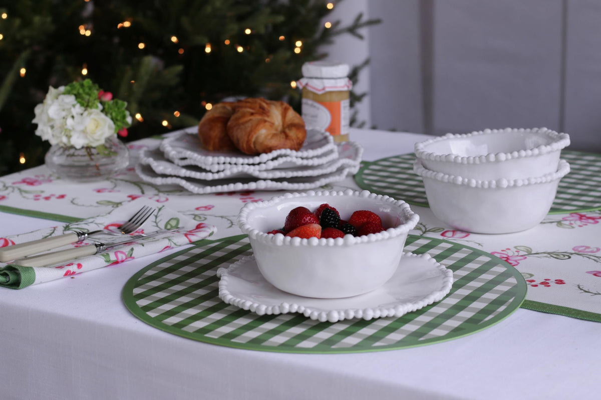 VIDA Alegria Cereal Bowl in White Melamine | Sets of 4