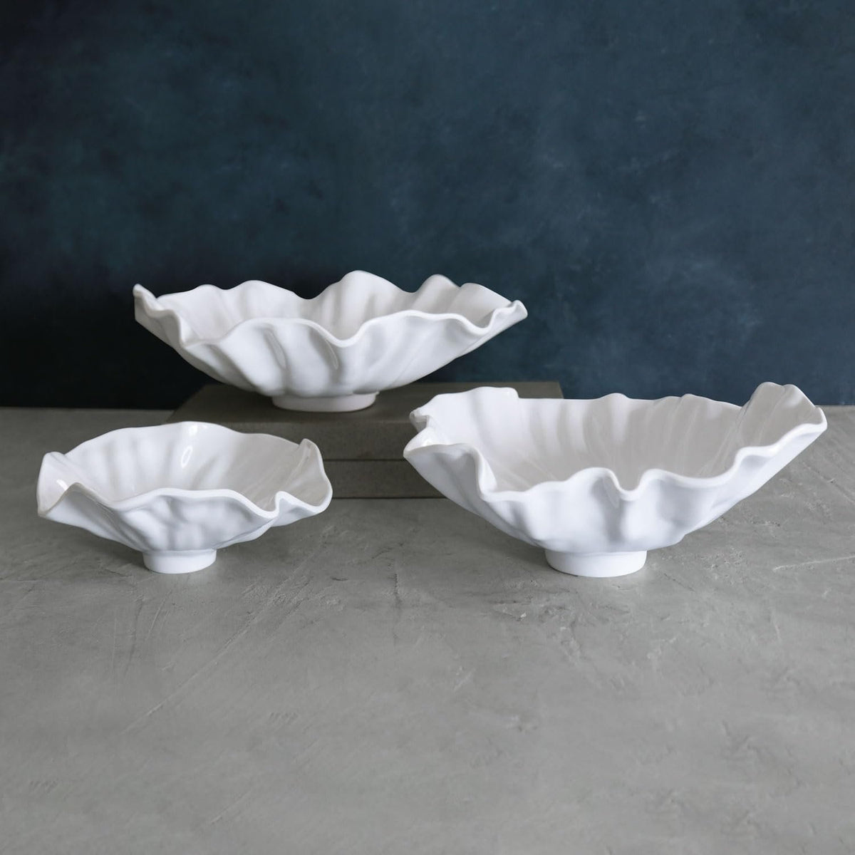 VIDA Bloom Small Bowl in White Melamine | 8.25"
