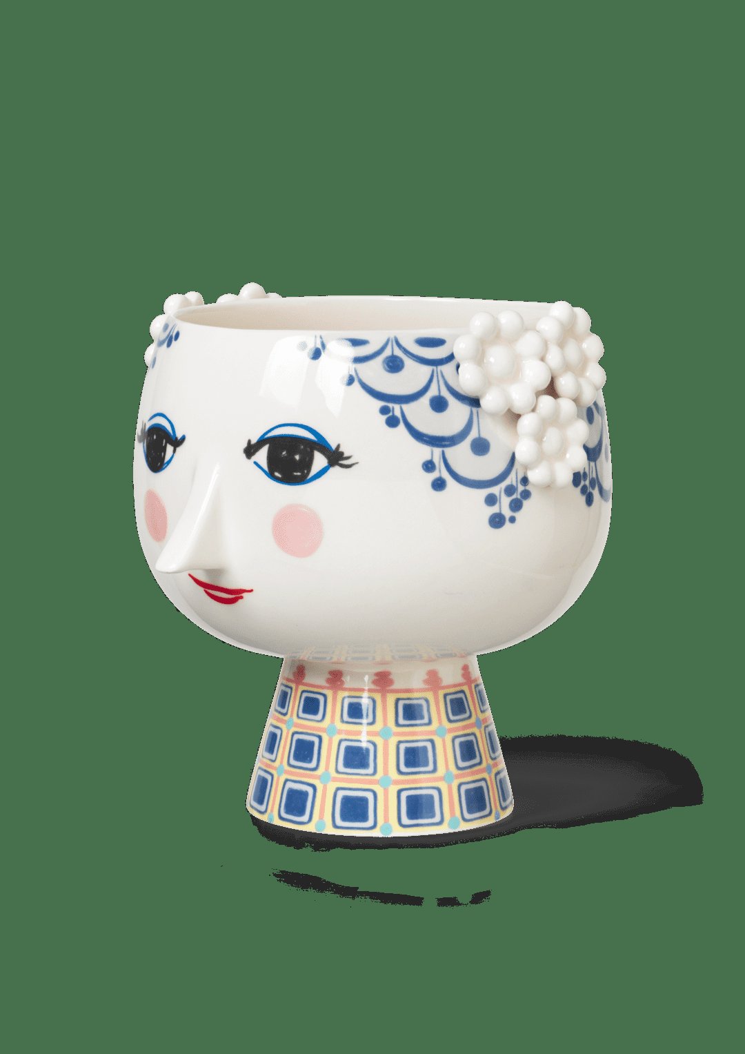 Bjørn Wiinblad Eva Porcelain Vase in  Blue