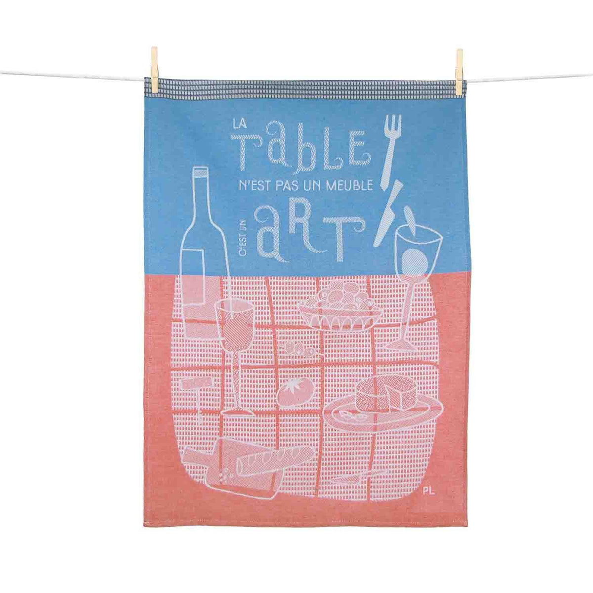 French Jacquard Kitchen Tea Towel | LA TABLE EST UN ART