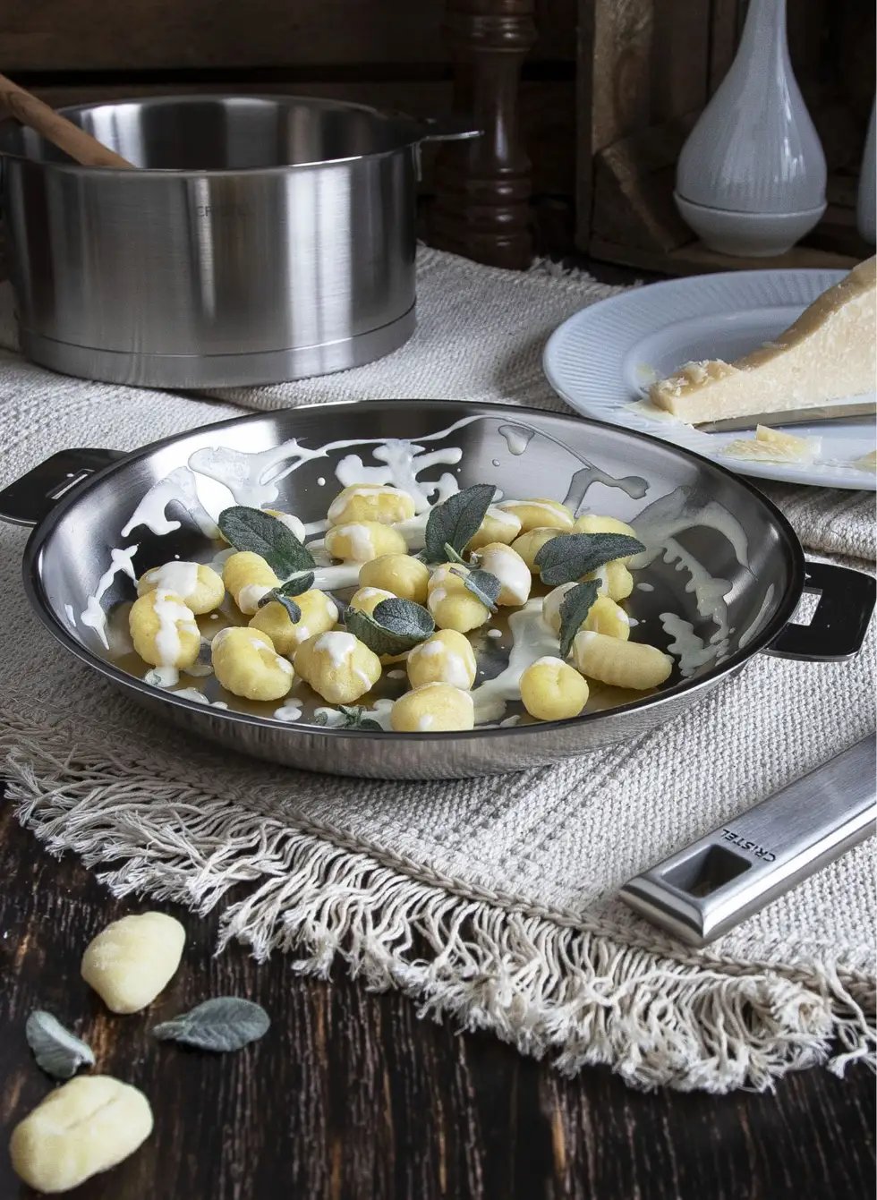 Cristel Strate Stainless Steel Frying Pan Plus — 11"