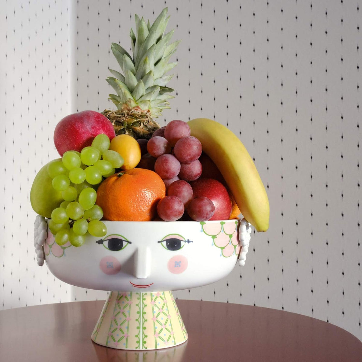 Bjørn Wiinblad Eva Bowl on Porcelain Stand in Soft Pink