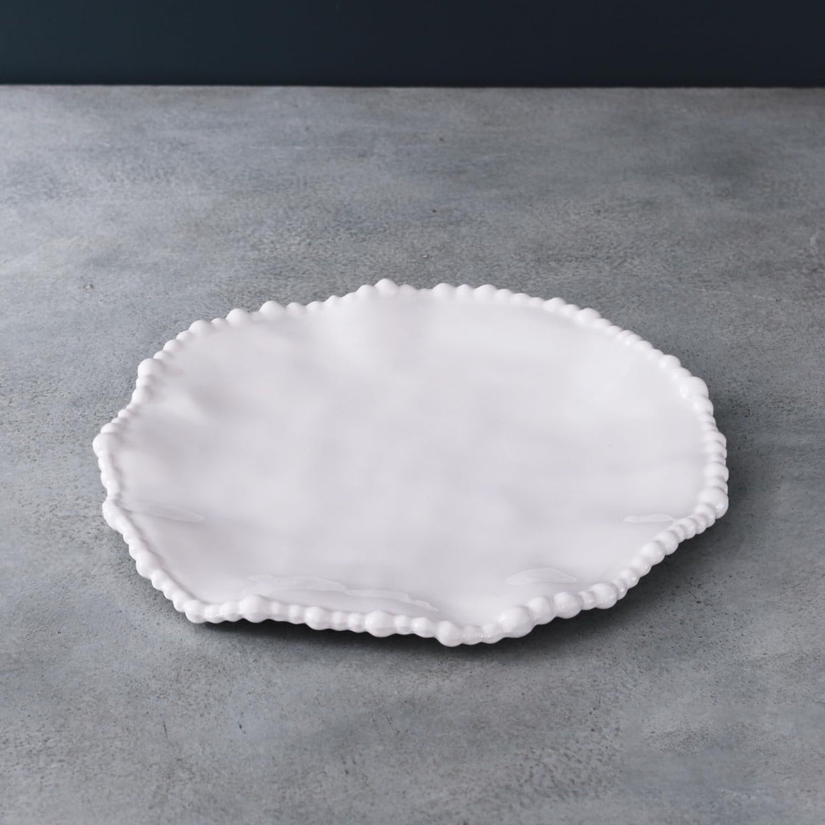 VIDA Alegria Salad Plate in White Melamine | Set of 4