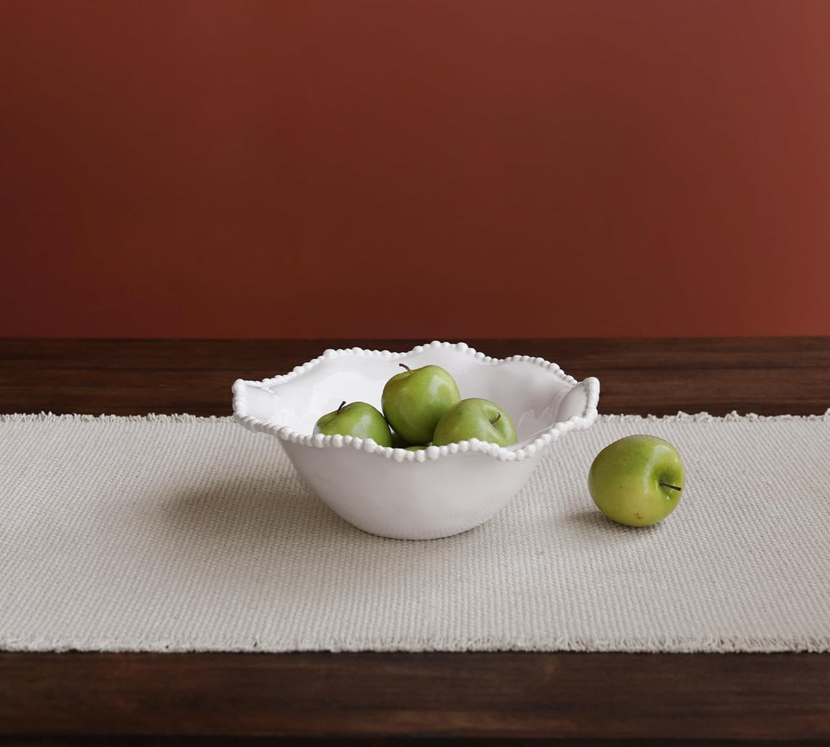 VIDA Alegria Medium Bowl in White Melamine | 10.75"D