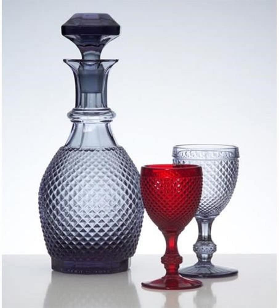 Bicos Grey Water Glass Goblet | Set of 4