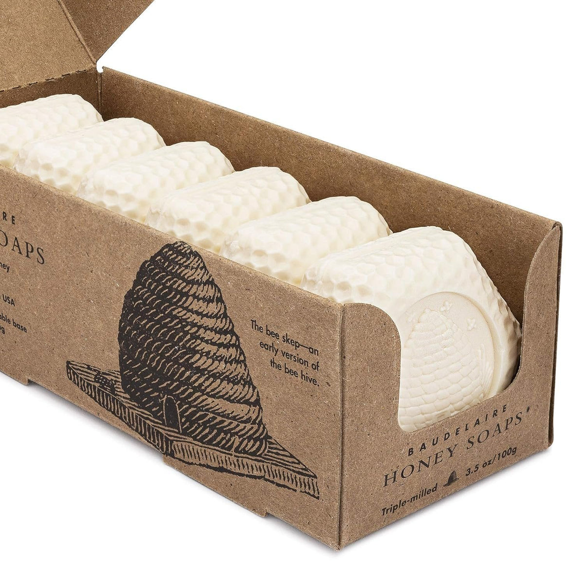 Baudelaire Moisturizing Honey Bar Soap Gift Set | Set of 6