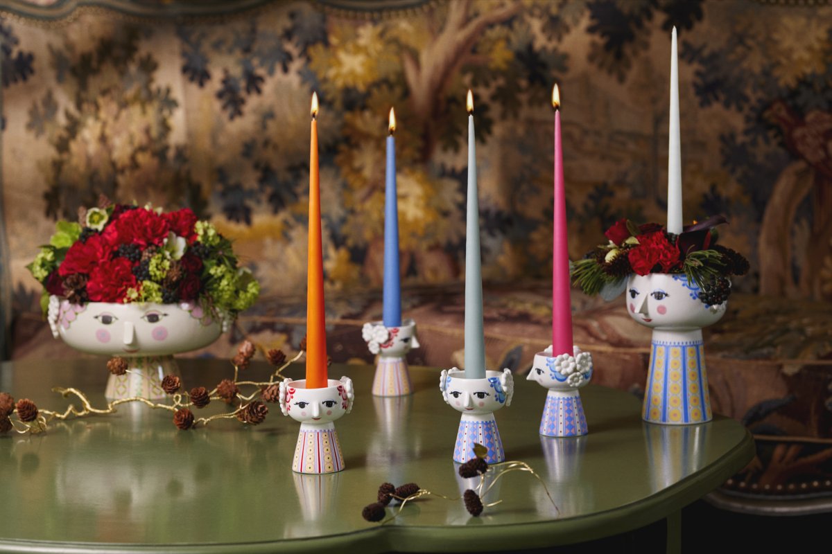 Bjørn Wiinblad Eva Candleholder for Tealights and Candles in Lavender & Lila