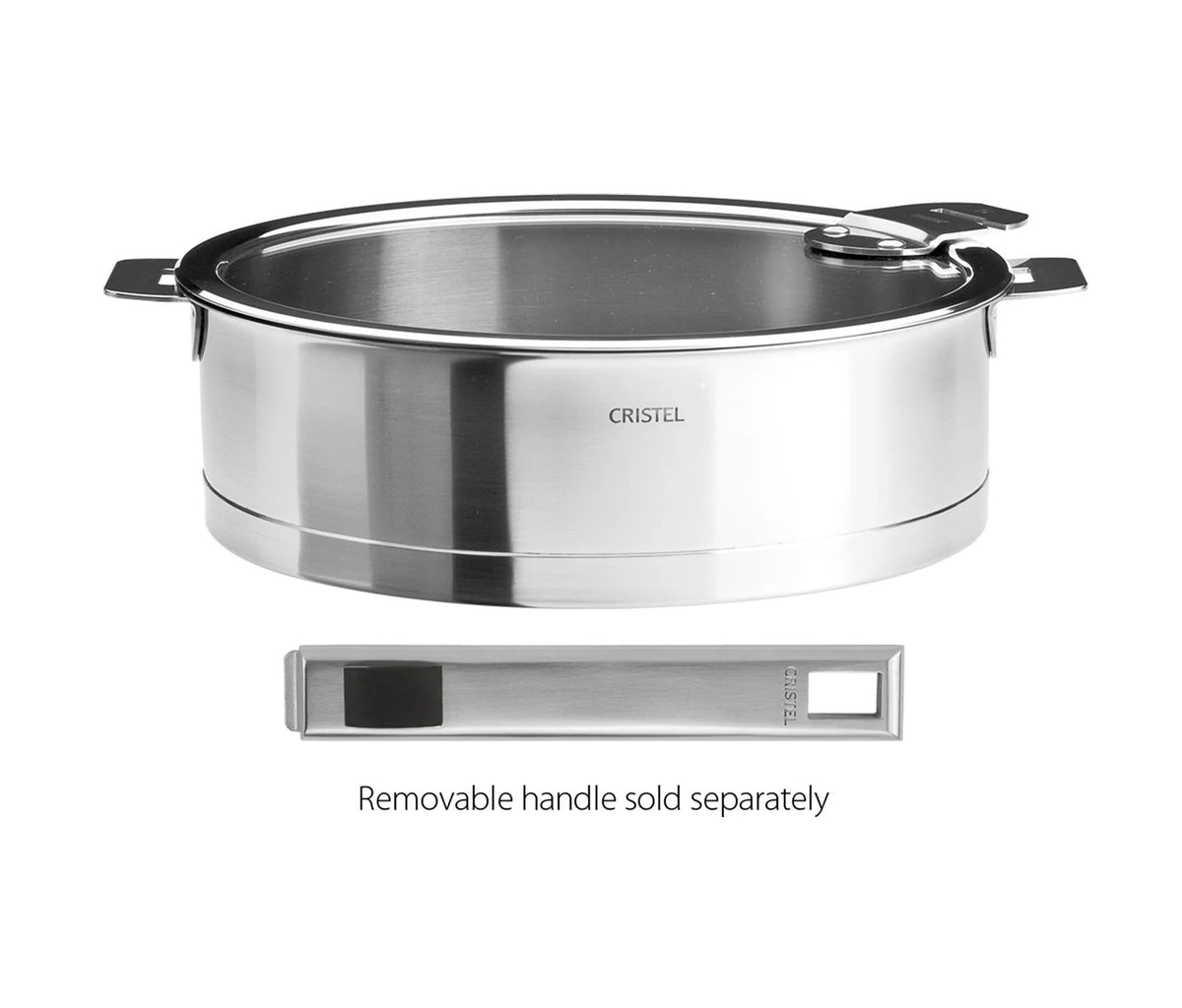 Cristel Strate Stainless Steel Sauté Pan — XL 5.5 Qt