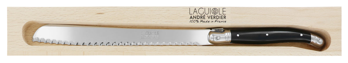 Andre Verdier Laguiole Debutant Bread Knife | Black Handle