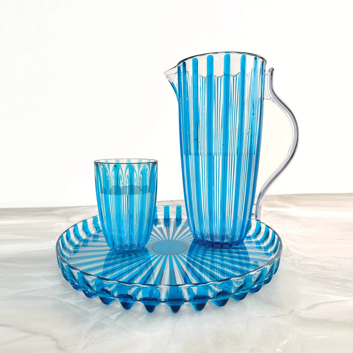 Dolcevita Outdoor Round Tray | Turquoise