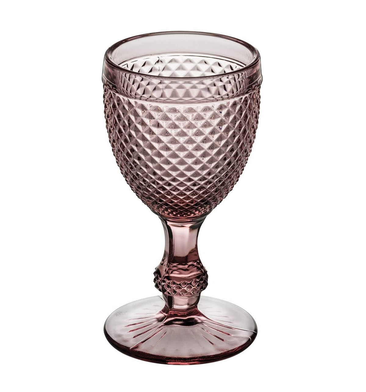 Bicos Pink Water Glass Goblet | Set of 4