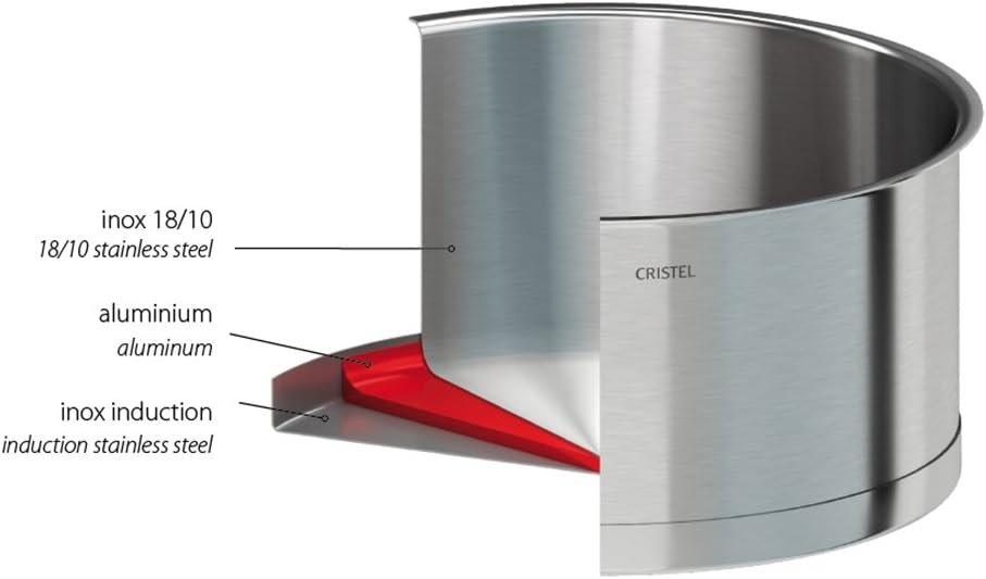 Cristel Strate Stainless Steel Non-Stick Frying Pan