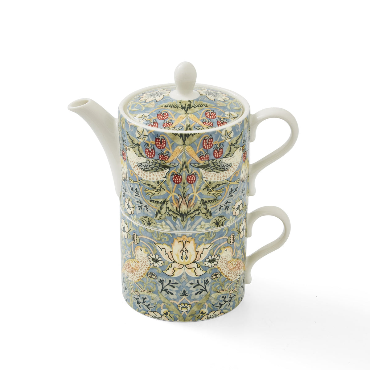 Morris & Co. Porcelain Tea Set for One | Strawberry Thief
