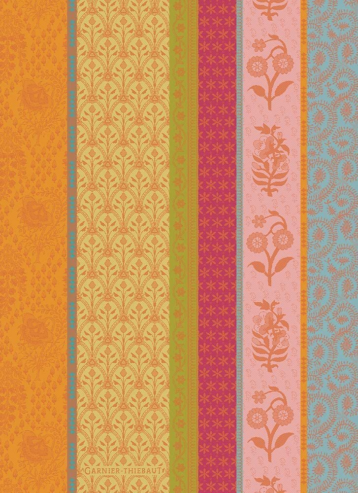 Garnier-Thiebaut Kitchen Towel, Mille Saris, Kerala, French Jacquard Kitchen/Tea Towel, 100 % Cotton