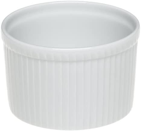 Pillivuyt Porcelain 8-Cup, 7-1/4-Inch Deep Classic Pleated Souffle Dish