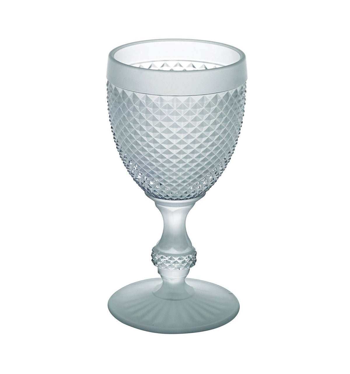 Bicos Frosted Bicolor Water Glass Goblet | Set of 4