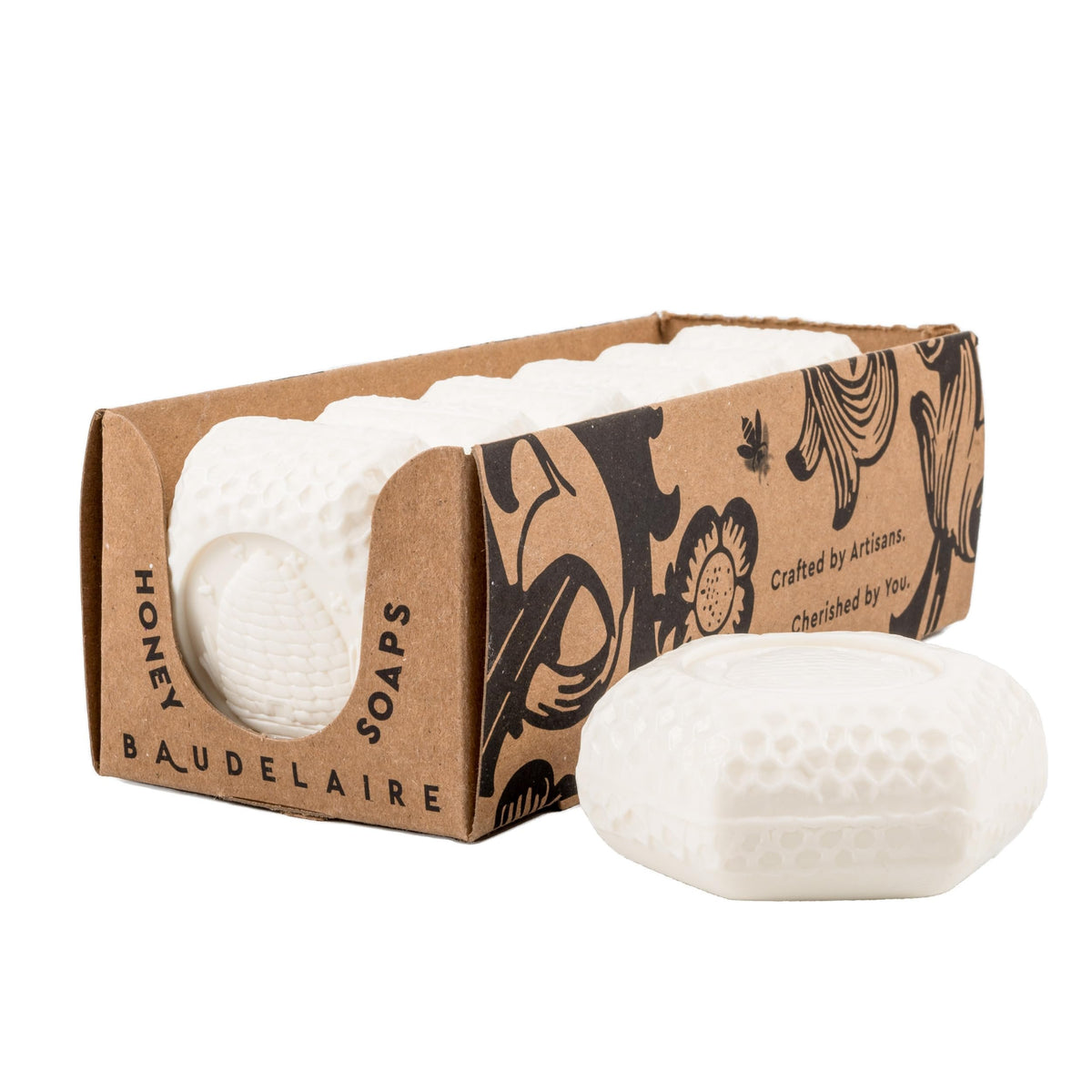 Baudelaire Moisturizing Honey Bar Soap Gift Set | Set of 6