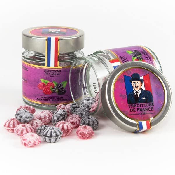 TRADITIONS DE FRANCE French Old Fashioned Hand Made Hard Candy in Gift Jars