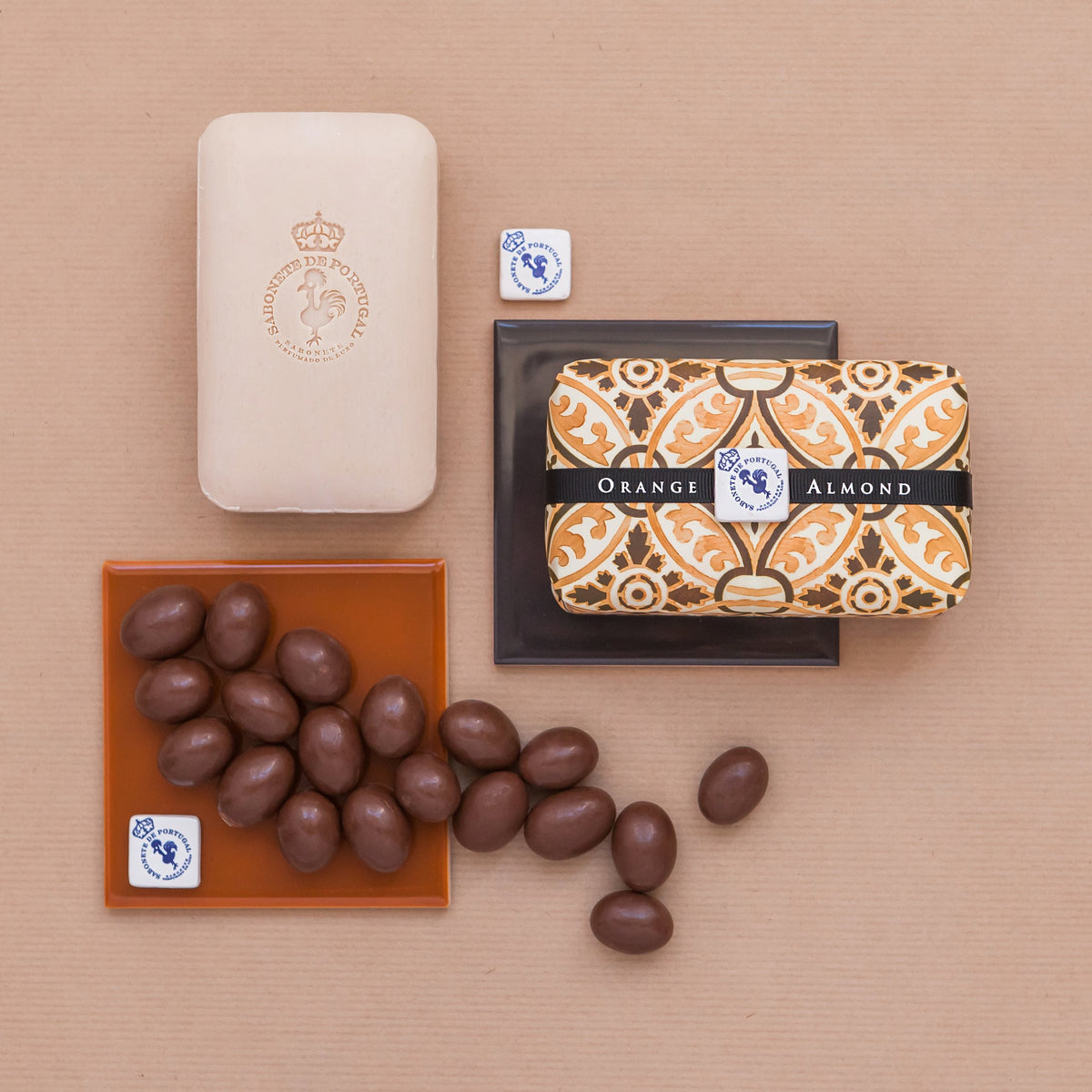 Castelbel Bar Soap Portuguese Tile Collection | Orange & Almond