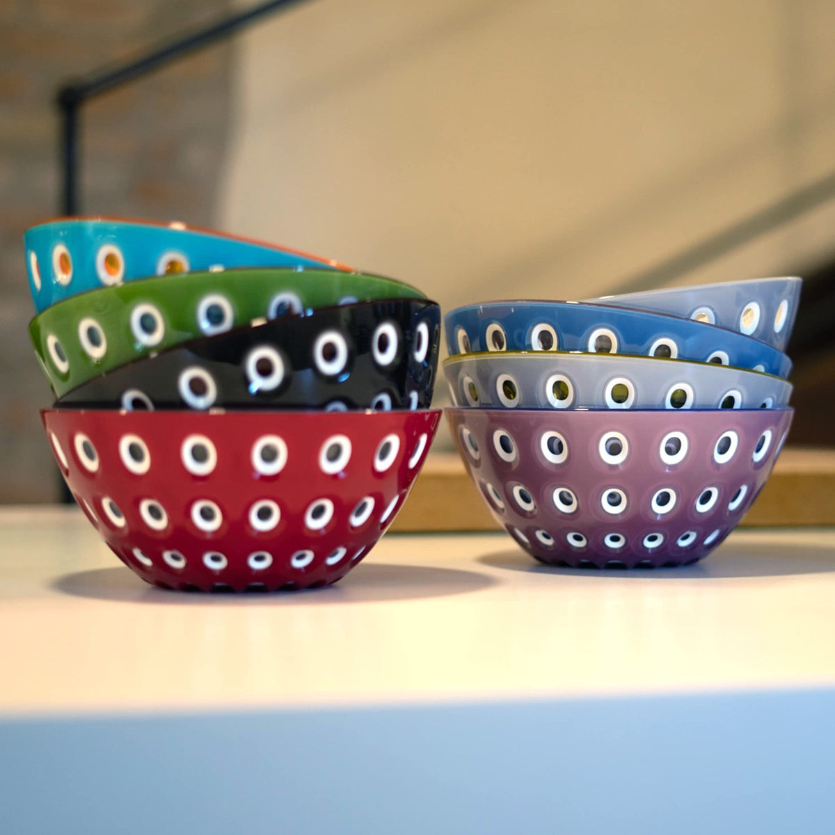 Guzzini Le Murrine Serving Bowl | Grey & Yellow | 7.9"