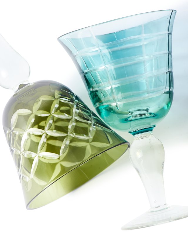 Vibrant PolsPotten Wine Glasses – Set of 6 Cuttings Collection