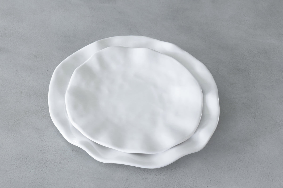 VIDA Havana Dinner Plate in White Melamine | Set of 4 | 11"D