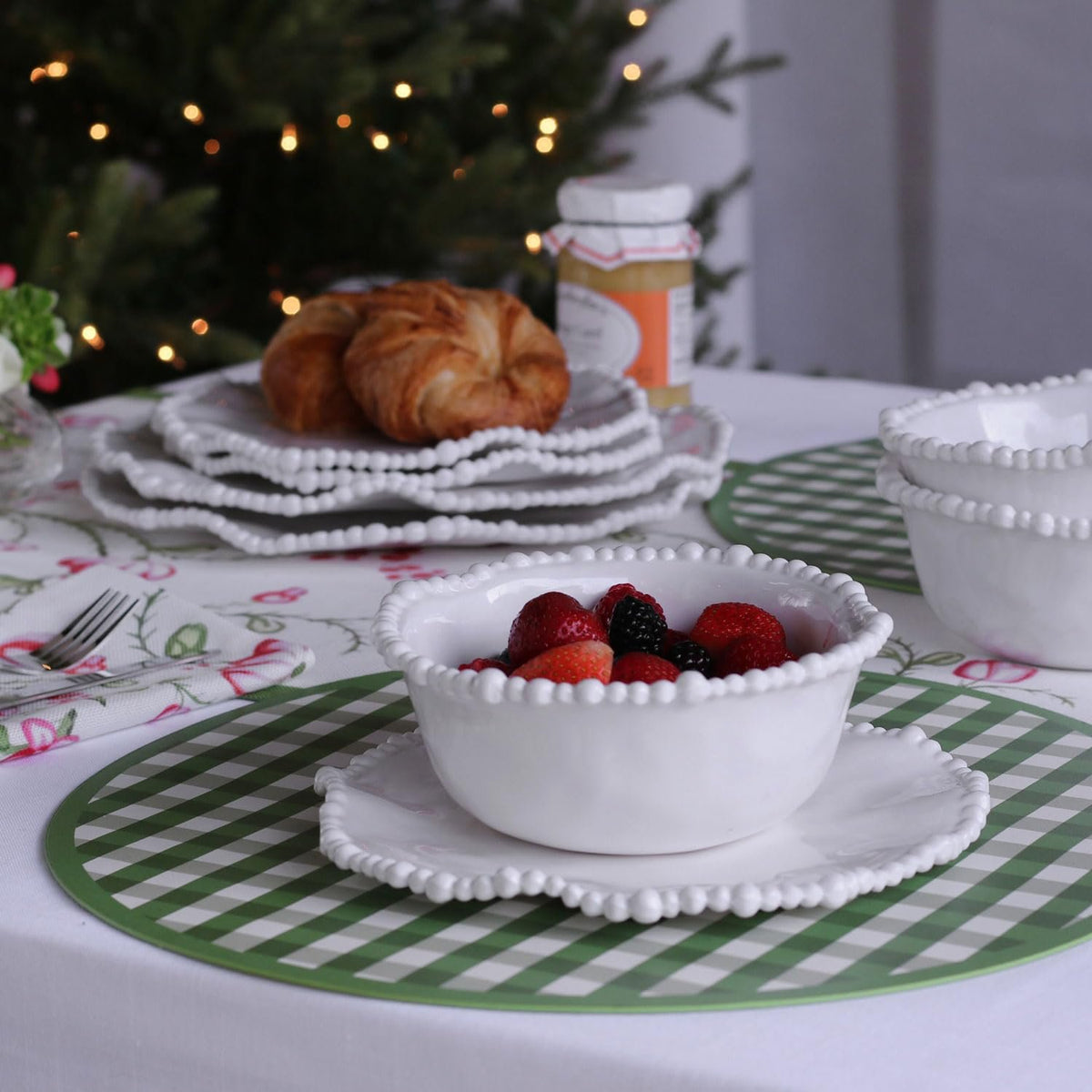 VIDA Alegria Cereal Bowl in White Melamine | Sets of 4