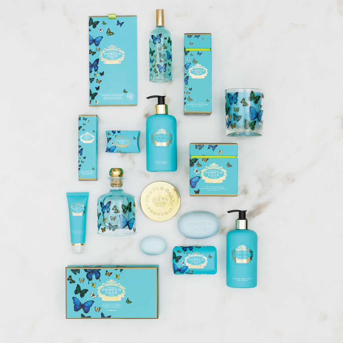 Portus Cale Butterflies Luxury Bar Soap | Sugarcane & Lemongrass