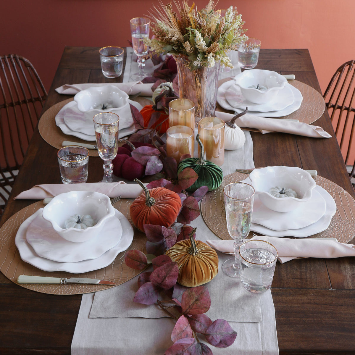 VIDA Havana Dinner Plate in White Melamine | Set of 4 | 11"D