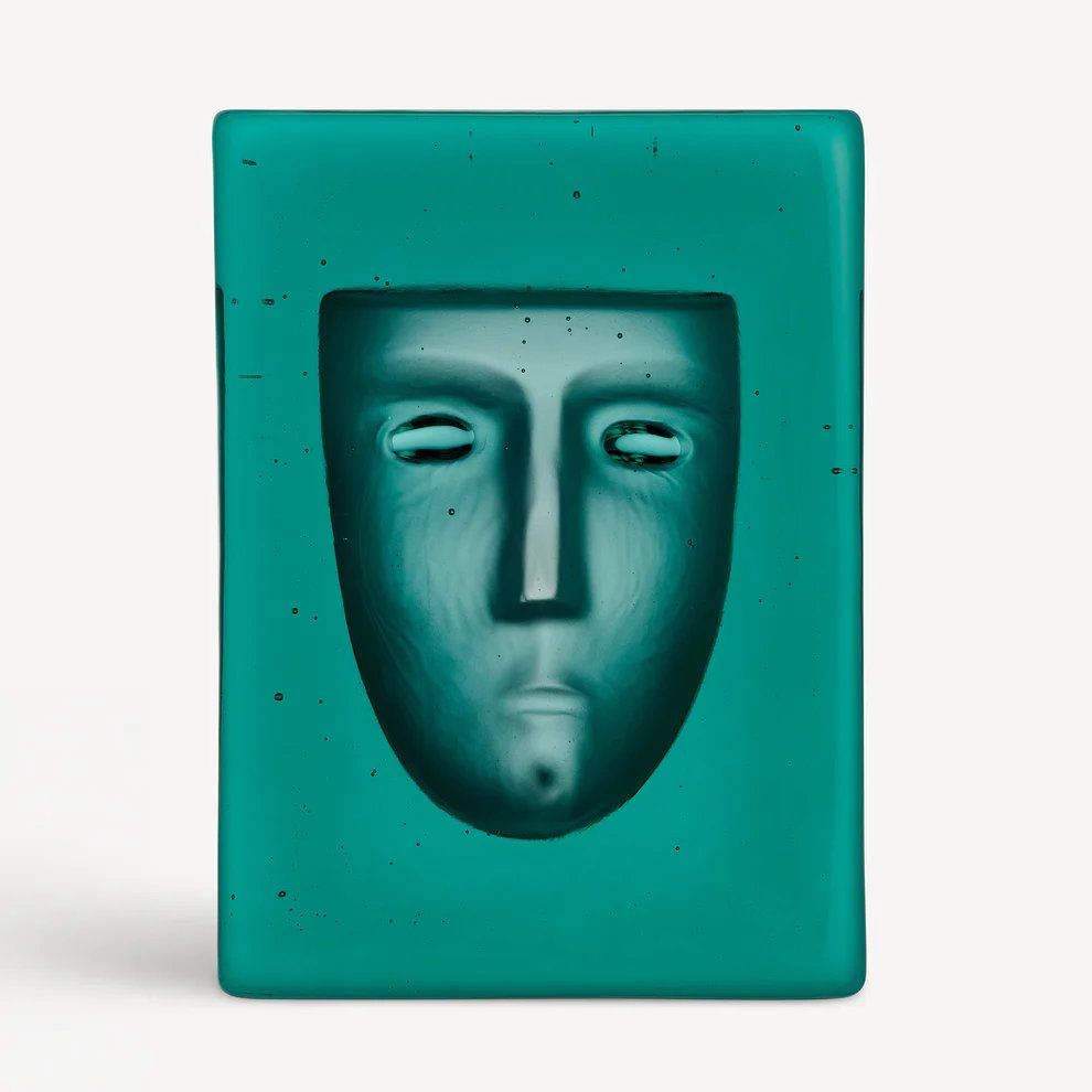 Kosta Boda Azur Frost Petrol — Sculpture by Bertil Vallien | Artist Collection