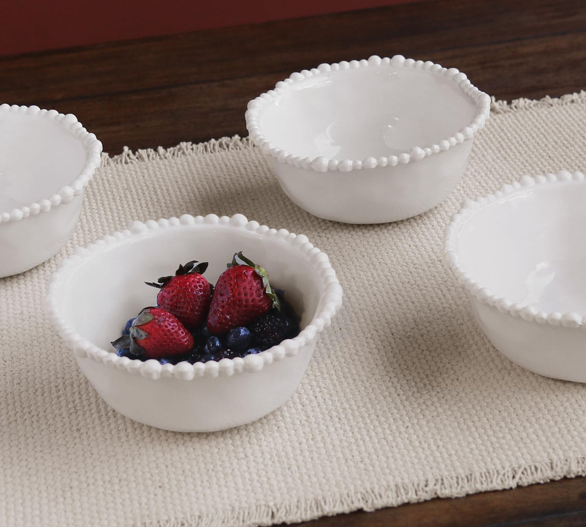 VIDA Alegria Cereal Bowl in White Melamine | Sets of 4