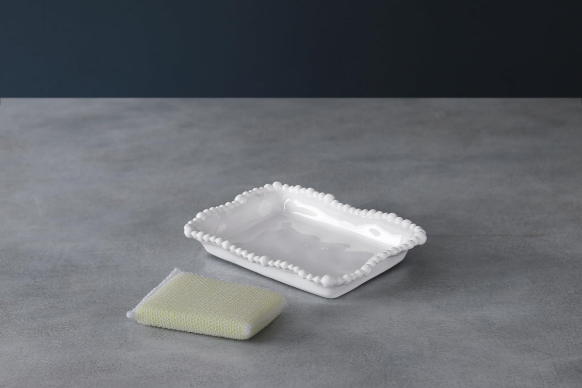 VIDA Alegria Kitchen Sponge Holder in White Melamine