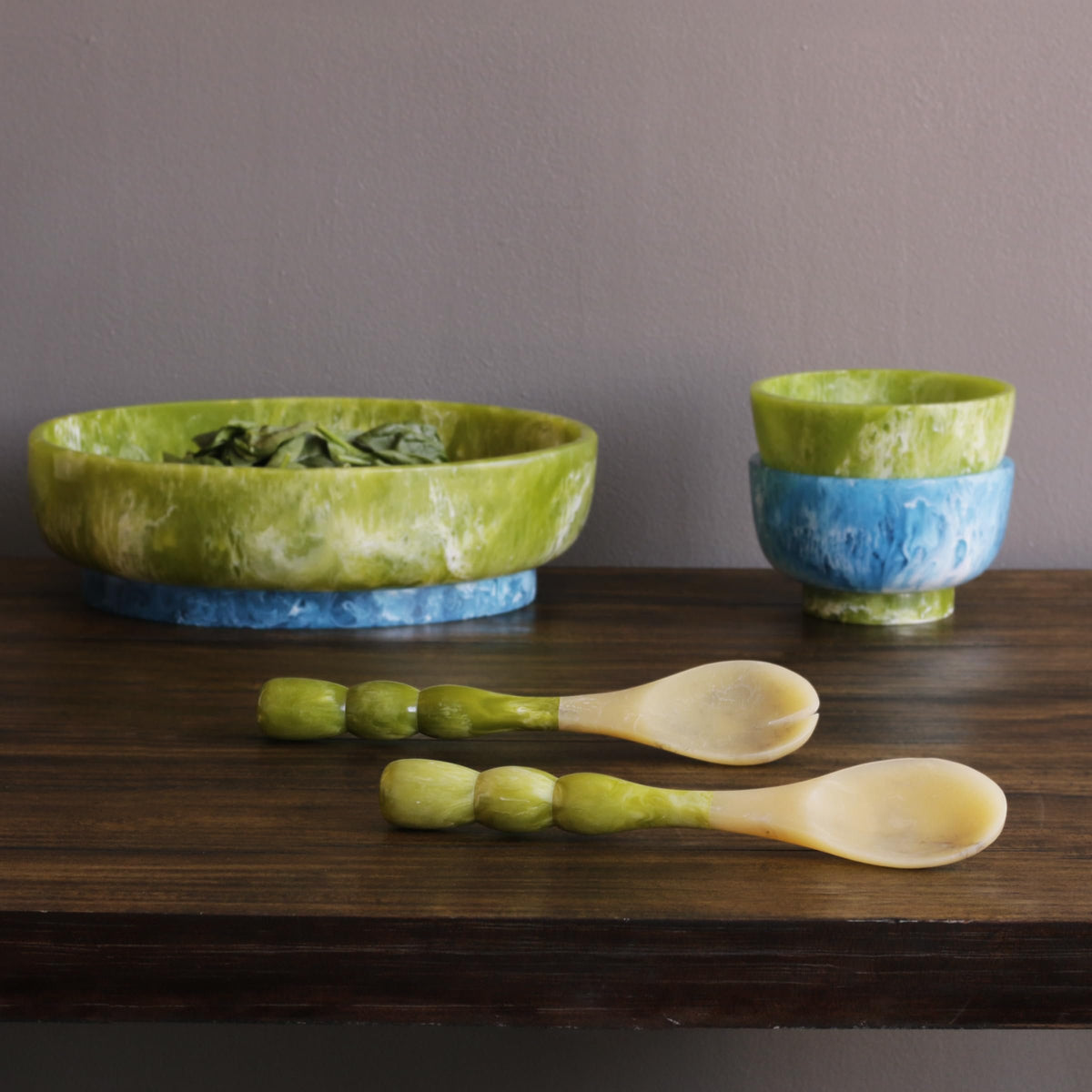 RESIN Rio Small Bowl with Base (colors available)