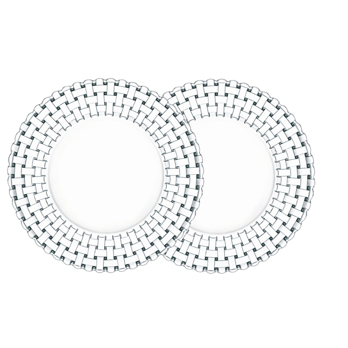 Nachtmann Bossa Nova Crystal Dinner & Dessert Plates | Set of 2