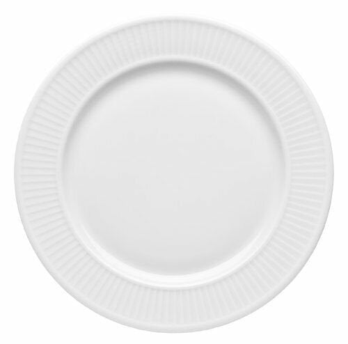 Pillivuyt Plisse White Porcelain Dessert Plate | 8.5"D
