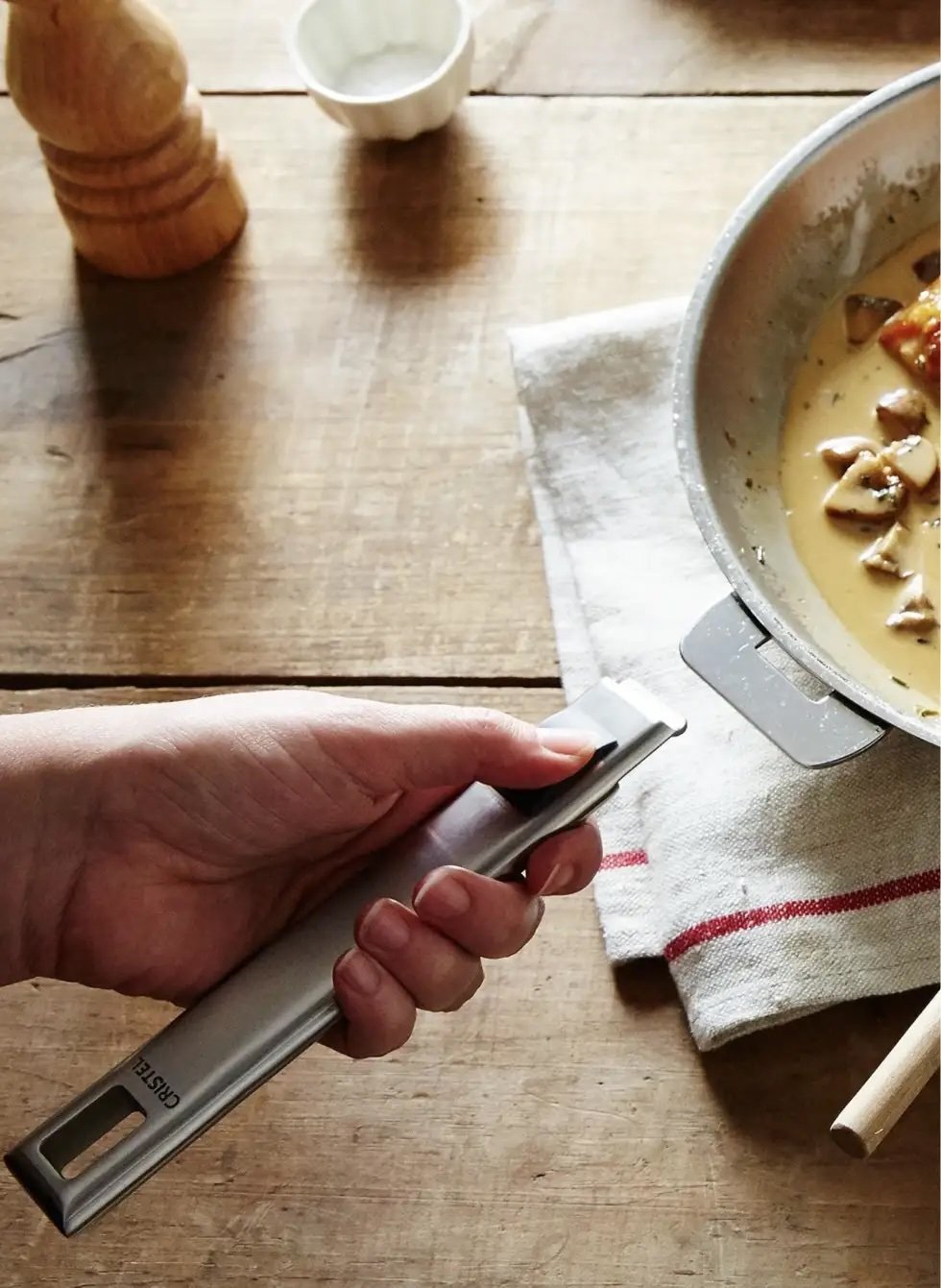 Cristel Strate Stainless Steel Handles