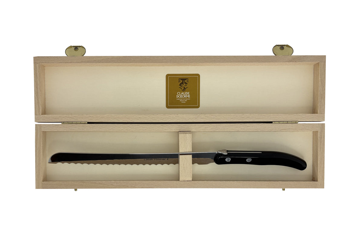 Laguiole Berlingot Bread Knife | Black Handle