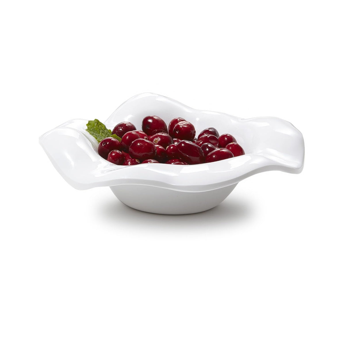 VIDA Havana Small Bowl in White Melamine | 8"D