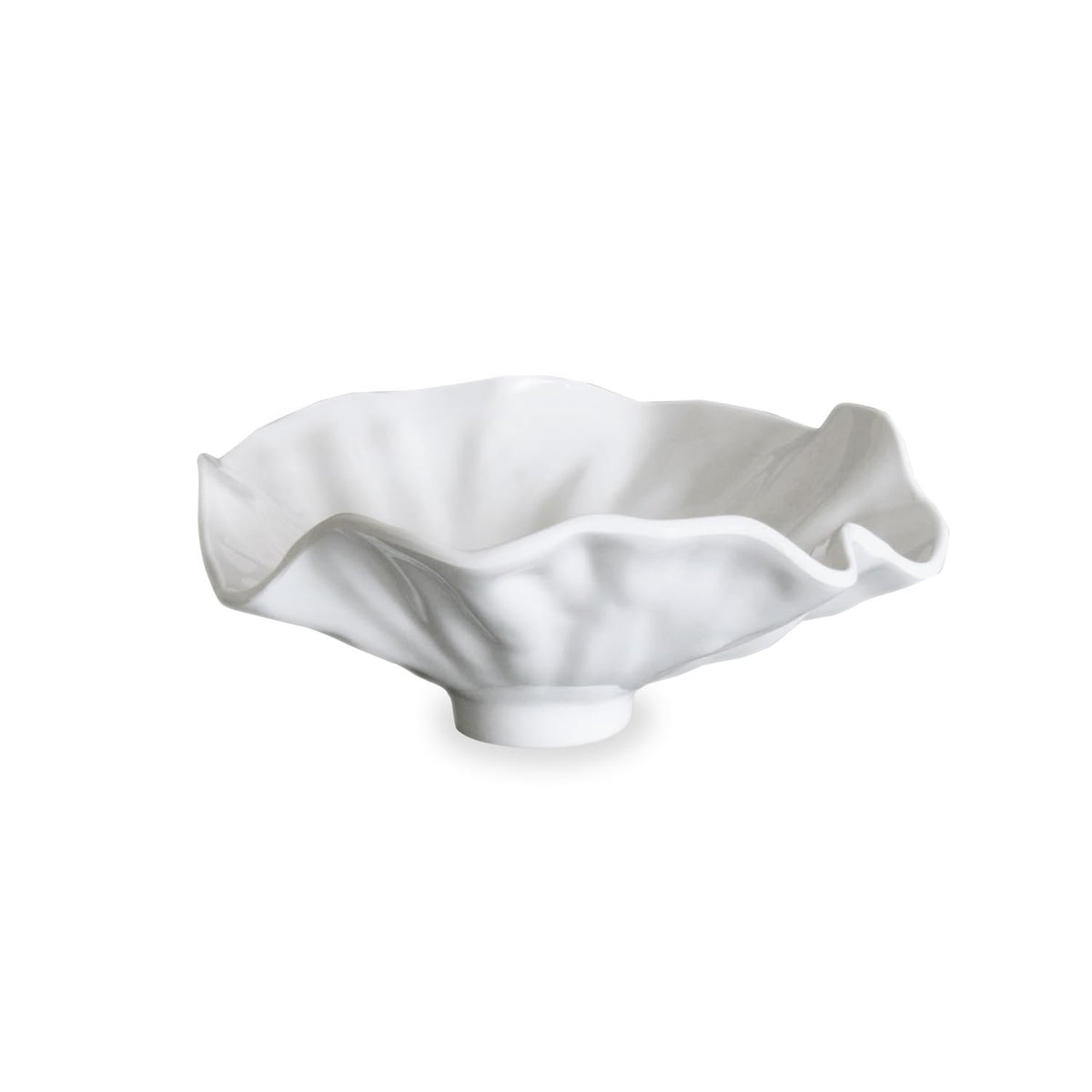 VIDA Bloom Small Bowl in White Melamine | 8.25"