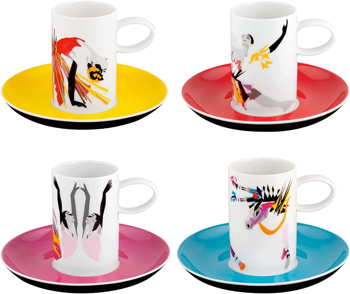 Tchaikovs Coffe Cups & Saucers | Set of 4